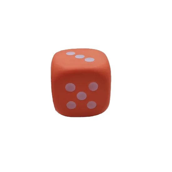 Custom Design Pu Squishy Slow Rising Stress Ball Dice Shape Promotional Gift Toy
