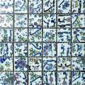 Azulejo mosaico cerámico artístico Base blanco