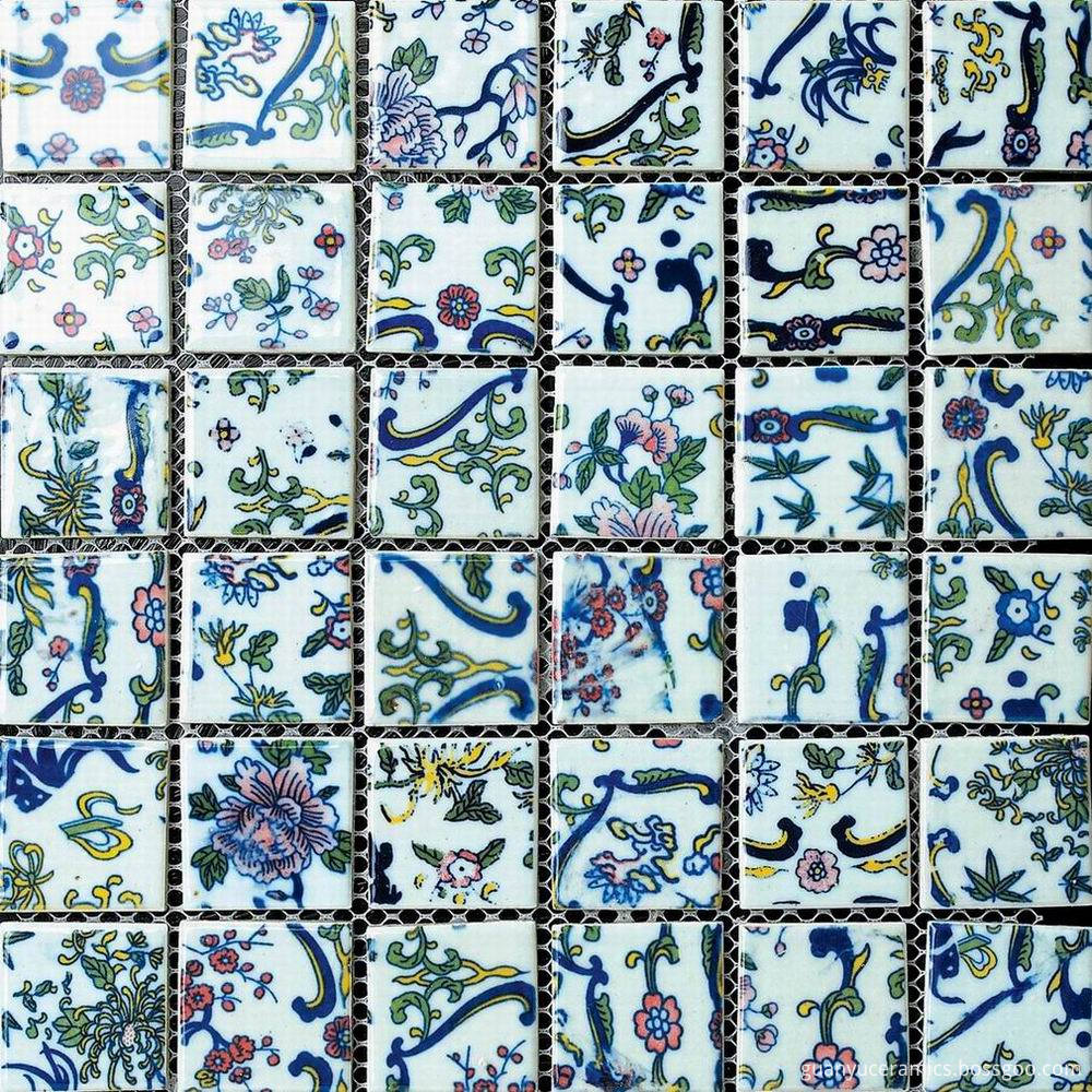 Artistical Glazed Ceramic Mosaic