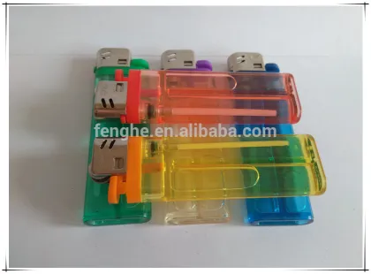 Fenghe wholesale disposable flint lighter big lighter FH-209 transparent