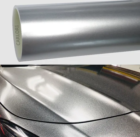metallic gloss silver car wrap vinyl