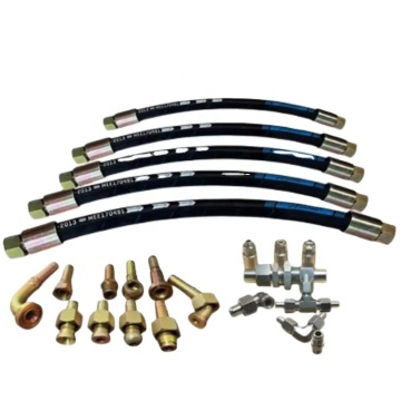 Excavator High Pressure Oil Pipe Hydraulic Steel Wire Braided Rubber Hose