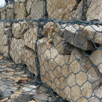 Piedra gabion recubierta de PVC