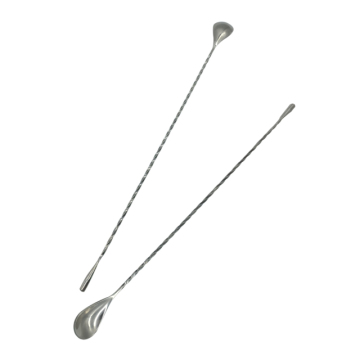 Cuillère à mélanger à motif en spirale en acier inoxydable
