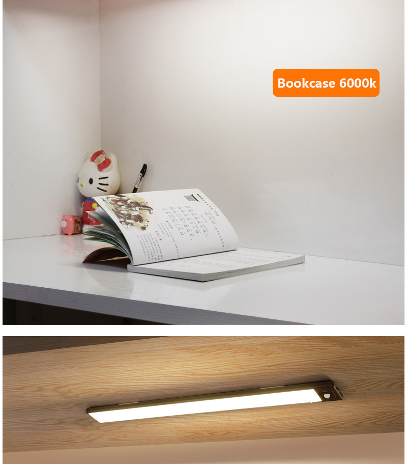 Led wardrobe light Hot selling 5w USB Charge hand scan Led sensor light for kitchen cabinet