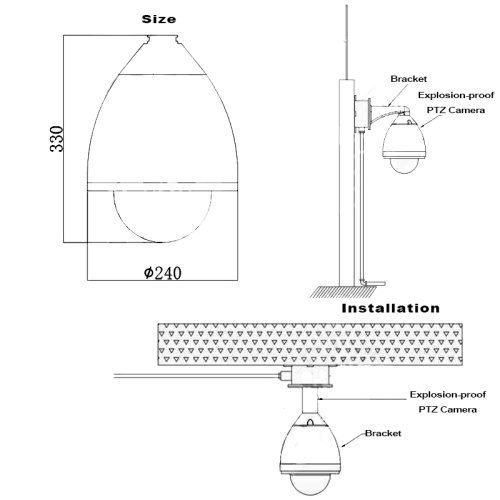 304 Stainless Steel Explosion-Proof Starlight PTZ IP Camera