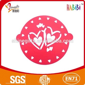Colorful PP Plastic Cake Stencil