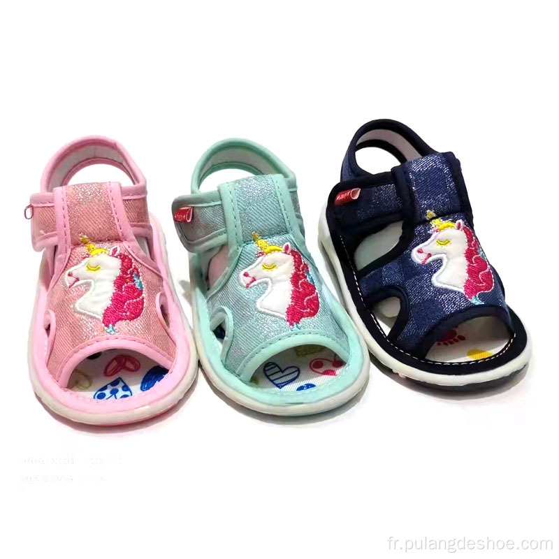 Grossistes chaussures bébé garçons filles sandales avec son
