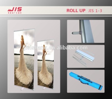 JIS1-3 display advertising exhibition usage 85cm*200cm customize aluminum circular roll up display