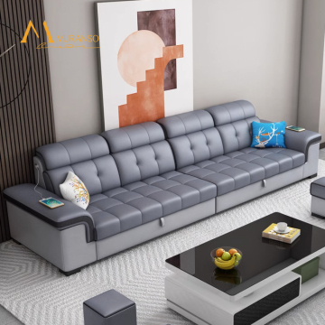 Nordic Folding Dual-purpose Living Room Sofa: Expandable to Four-seats