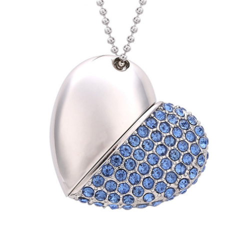 Crystal Heart shape USB Flash Drive Wedding Gift