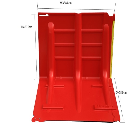 Reusable flood barrier 60cm height for gate wall