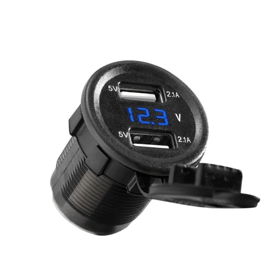 Factory Supply 12V Voltmeter USB C Adapter Car Charger Socket