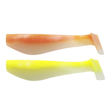 Big 17cm 53g Saltwater Fishing Lures Noisy Rattle T Tail Soft Bait Minnow Swimmer