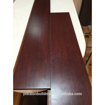 Red Flooring Patented TAP&GO Click Bamboo Flooring With Santos Mahogany Colour For Dining hall