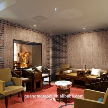 Exterior & interior wall cladding artificial stone line rock chip design brick tile hot sale