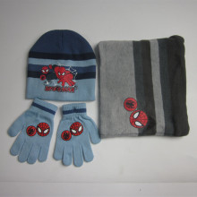 Spider-Man Hat Neck Scarf Gloves Set