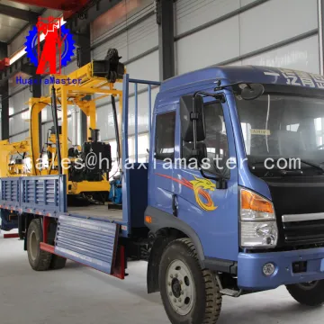 600 depth XYC-3 Vehicle-mounted Core Drilling machine , truck mounted water well drilling machine, deep well water drilling rig