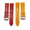 Camel Smooth Padded Leather Watch Strap