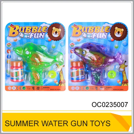 Summer plastic dolphin bubble gun OC0235007
