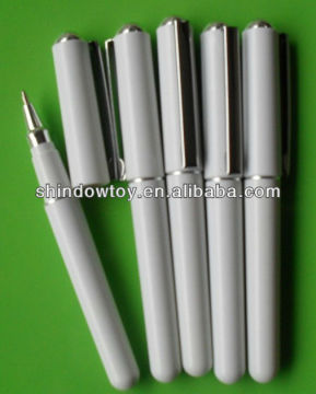 white color design plastic ball pen