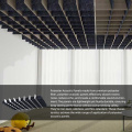Painéis de absorção de som de poliéster para edifícios de escritórios para teto