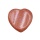 Red Goldstone Handmade Craved 40MM Love Heart Thumb Worry Stone for Anxiety Stress Relief Meditation