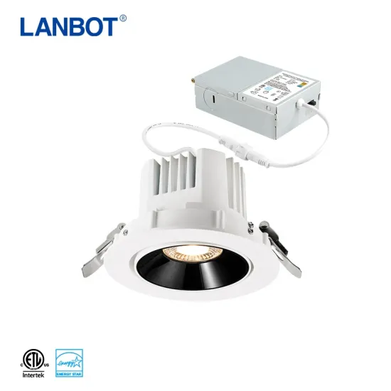 AC120V/230V LED Downlights: 12W, 20W, and 35W Deep Anti-glare Polarized Recessed Lights with Junction Box