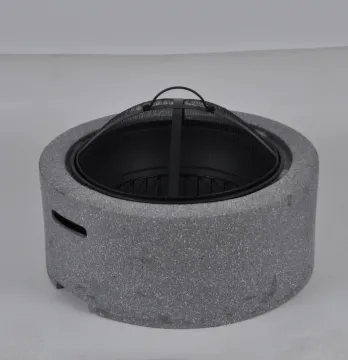 Garden Patio Heater Charcoal Log Wood Burner Fire Bowl  Mgo Artificial Stone Outdoor Fire Pit Bowl