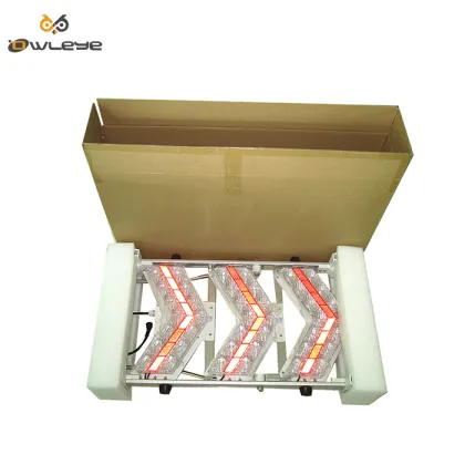 Portable Solar LED Flashing Traffic Arrow Sign - Multi-function Aluminum Arrow Board