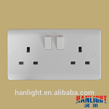 13A 2 Gang Double Pole High Cost Performance Switch Socket