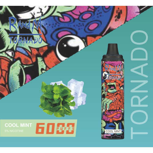 Randm Tornado 6000 caixa de vape descartável de 10