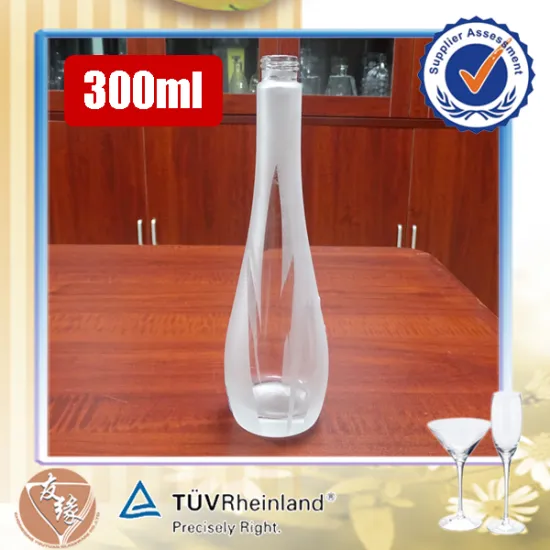 China wholesale cheap 300 ml super white frosted glass hand sanitizer packaging bottle