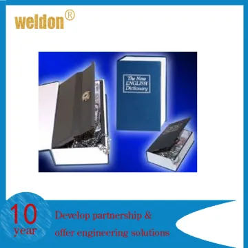 Fake Dictionary & Book Safe Box With Combination Key Lock Hidden Secret Mini Strongbox