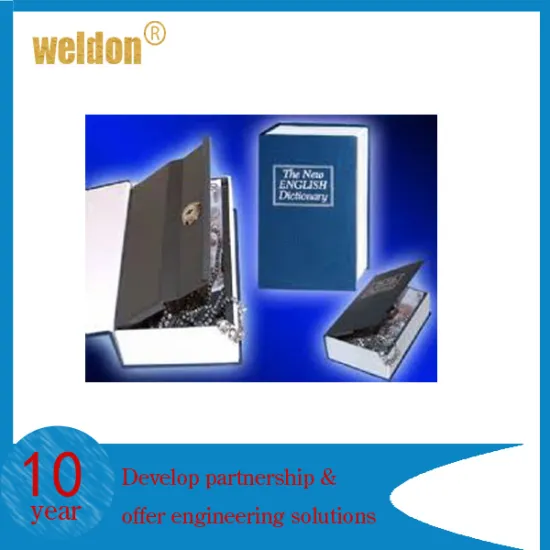 Faux dictionary locking secret book box