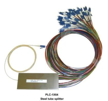 Splitter Fiber Optic Splitter Steel Tube Splitter 1*32 PLC Splitter