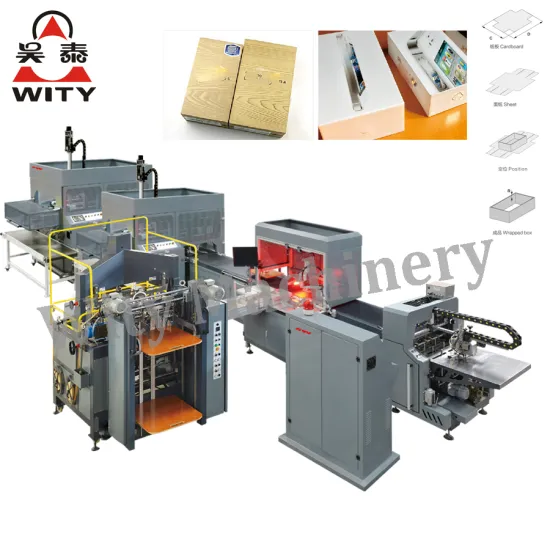 Automatic Cardboard Box Forming Machine with Visual Positioning for Phone or Boutique Boxes