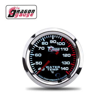 Dragon Gauge Seven Color 2'' 52mm 12V 40~140°C Water Temperature Gauge with Sensor
