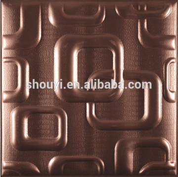 SOYA 1064 China factory 3D PU leather wallpaper for bedroom walls with CE,ROHS,ISO9001 Certification