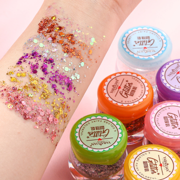 Long-Lasting Mermaid Sequin Body Glitter Gel for Festivals and Performances
