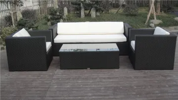 New Rattan Garden Furniture Morocco 4 Seater Conservatory Sofa Set