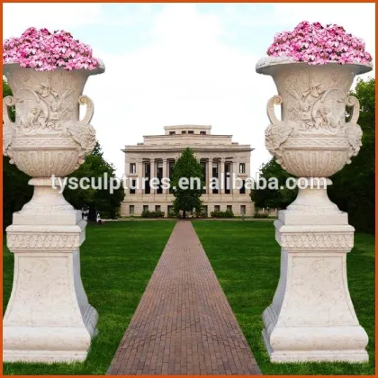 Handmade large stone flower pot