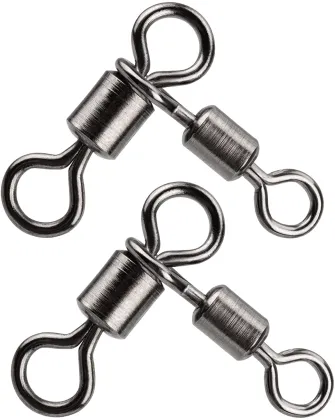 Three-Way Barrel Swivels Fishing Connector for Carp Fishing Terminal Tackle