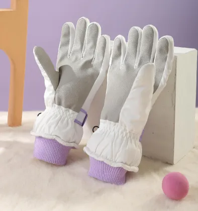 Outdoor Cold-proof Ski Gloves Waterproof Winter Gloves Cycling Fluff Warm Gloves For Touchscreen Cold Weather Windproof