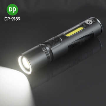 2-in-1 Mini Rechargeable Flashlight COB Type-C