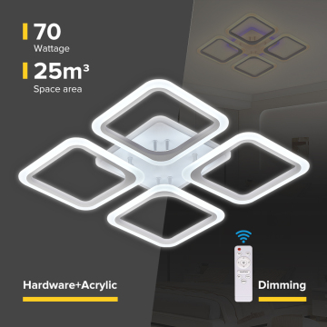 Kontrol remote OEM Lampu langit -langit LED modern untuk dekorasi dalam ruangan rumah