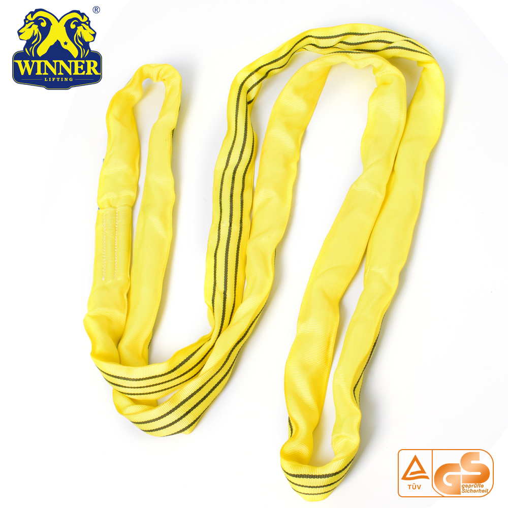 Polyester Endless Round Lifting Belt Webbing Sling With Certification