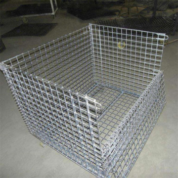 Heavy Duty collapsible steel wire Mesh pallet container