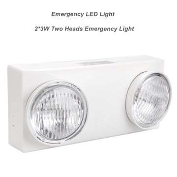 2*3W Luz LED de emergencia de la batería de iones de litio recargado