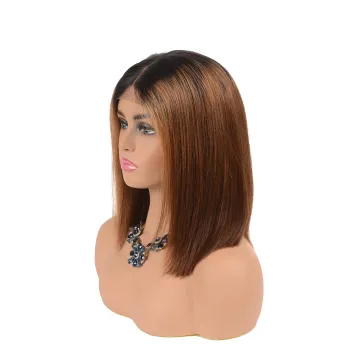 Ombre Lace Front Human Virgin Hair Wig Glueless Malaysian Lace Closure 4 by 4 Brazilian Ombre hd Closure Wig
